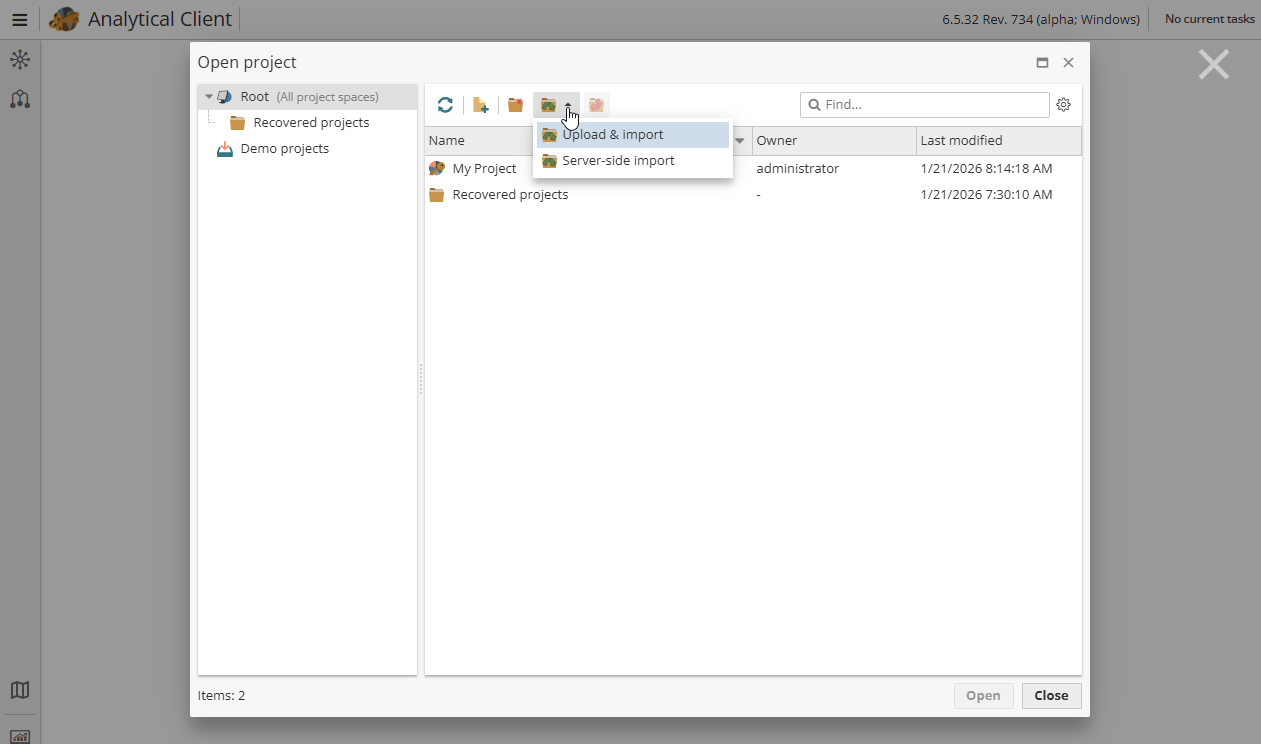 projects import options