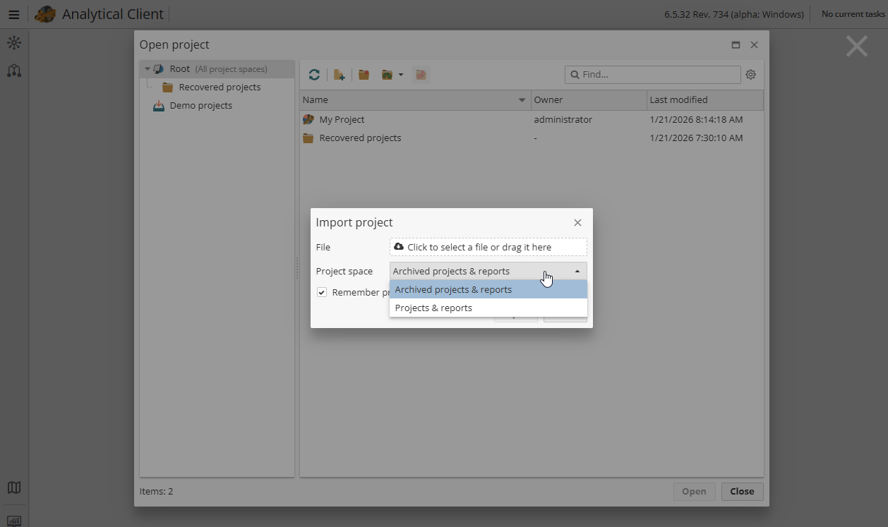projects import space