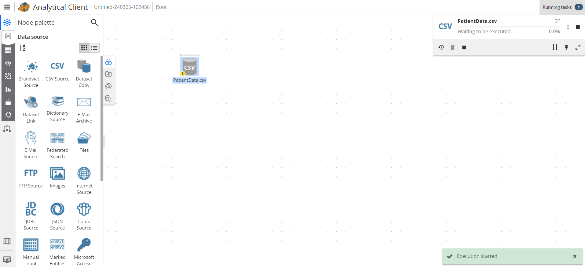 tutorial execute csv