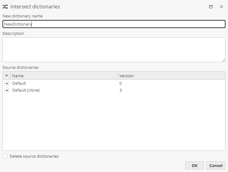 dict intersect window