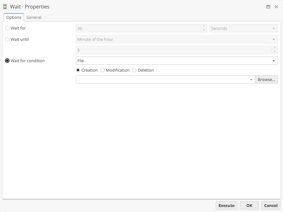 wait settings condition