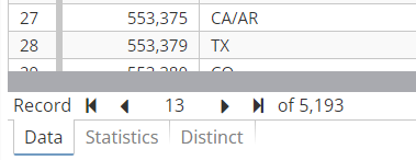 navigate across records