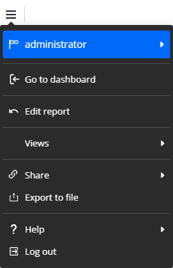 publication interface menu