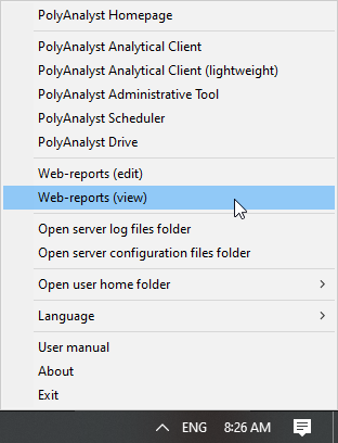 tray web applications publications