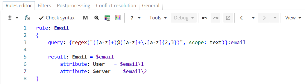 xpdl rules hierarchy regexref email numbered