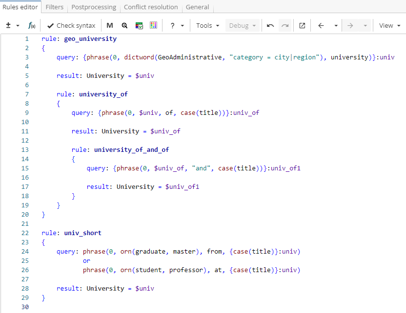 xpdl rules hierarchy univ 2parents