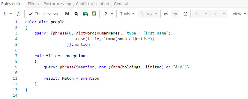 xpdl spec rules filter decl