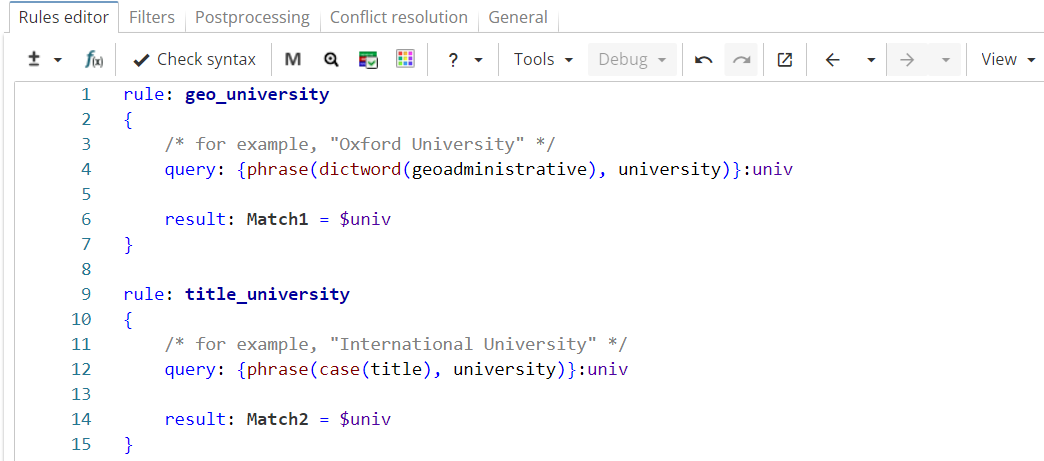 xpdl conflict diffnames rule