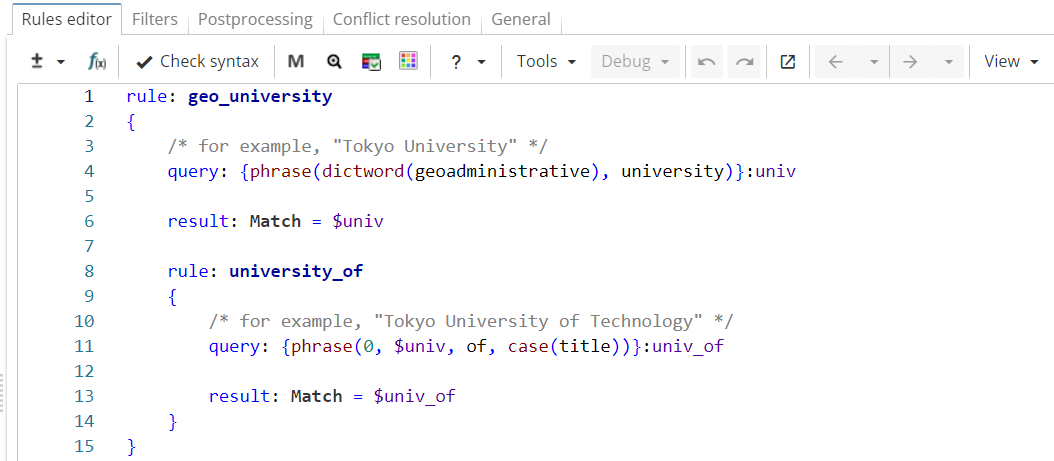 xpdl conflict submatch rule