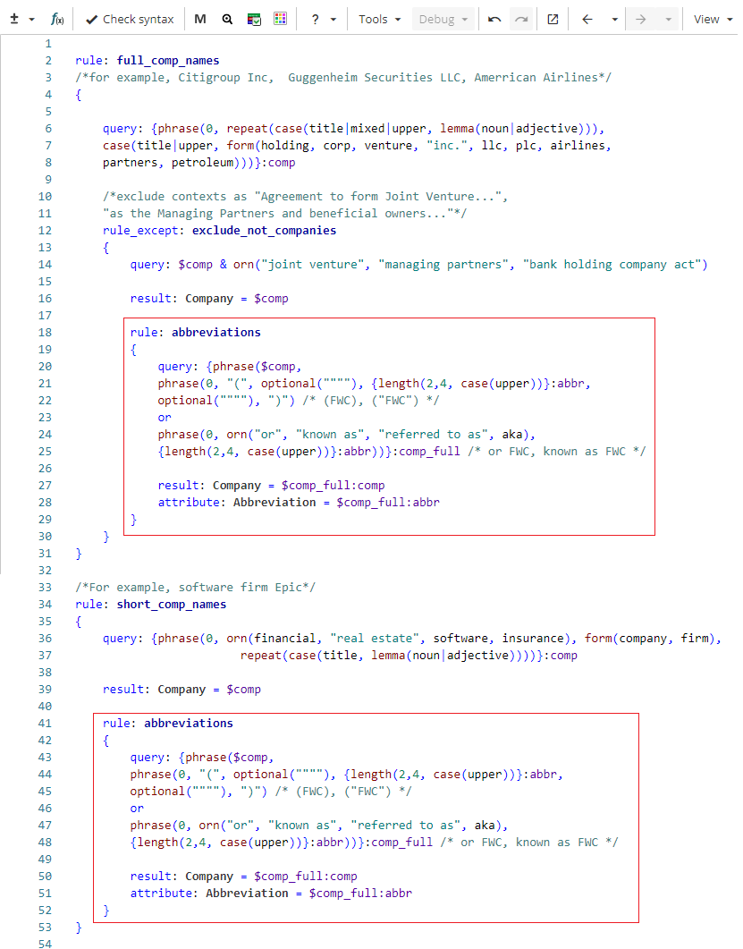 xpdl macros comp abbrev no macro