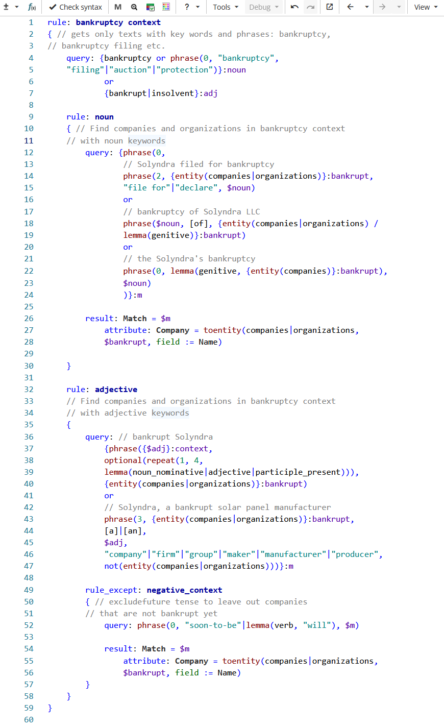 xpdl appendix bankruptcy rule